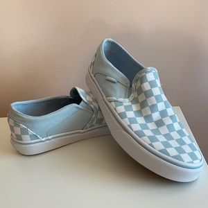 Vans Blue Asher Slip On Sneakers